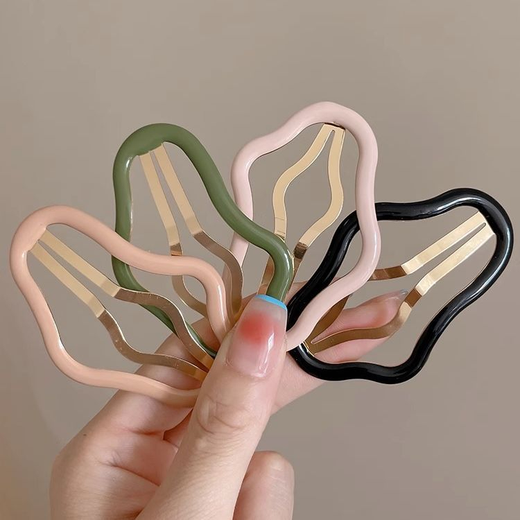 Kẹp tóc hình đám mây kim loại cho phụ nữ cô gái thanh lịch tóc mái bên bb kẹp phân mảnh kiểu tóc kẹp tóc thời trang phụ kiện tóc