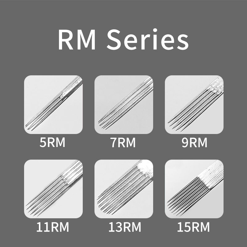 Hộp 50 Kim Xăm Thép Không Gỉ Đường Kính 0.35mm Đường Kính 316 Dùng Một Lần Cho Máy Xăm rl / rs / rm / m1