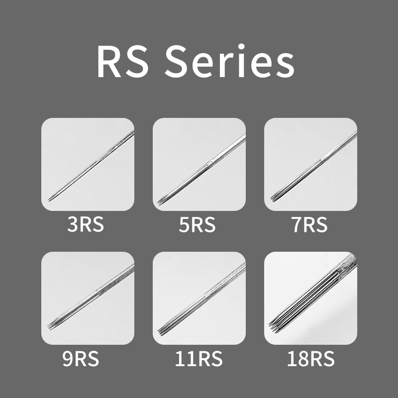 Hộp 50 Kim Xăm Thép Không Gỉ Đường Kính 0.35mm Đường Kính 316 Dùng Một Lần Cho Máy Xăm rl / rs / rm / m1