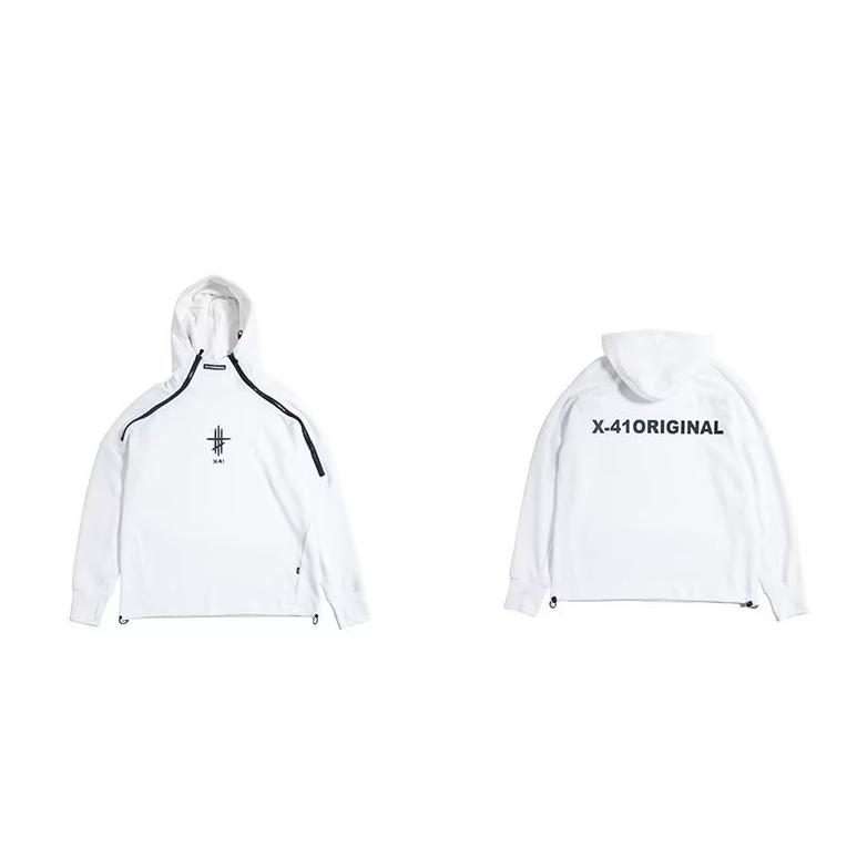 Nam phong cách hàn quốc dây kéo đôi in áo hoodie nữ tính khí giản dị thanh niên và thời trang áo hoodie chui đầu lãng mạn và thời trang áo hoodie nam cho các cặp đôi áo hoodie có dây kéo