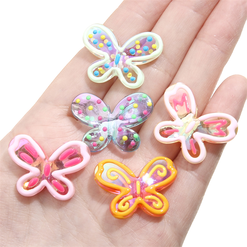 Bươm Bướm Nhiều Màu Sắc Kích Thước 30X22mm Dùng Làm Trang Sức DIY