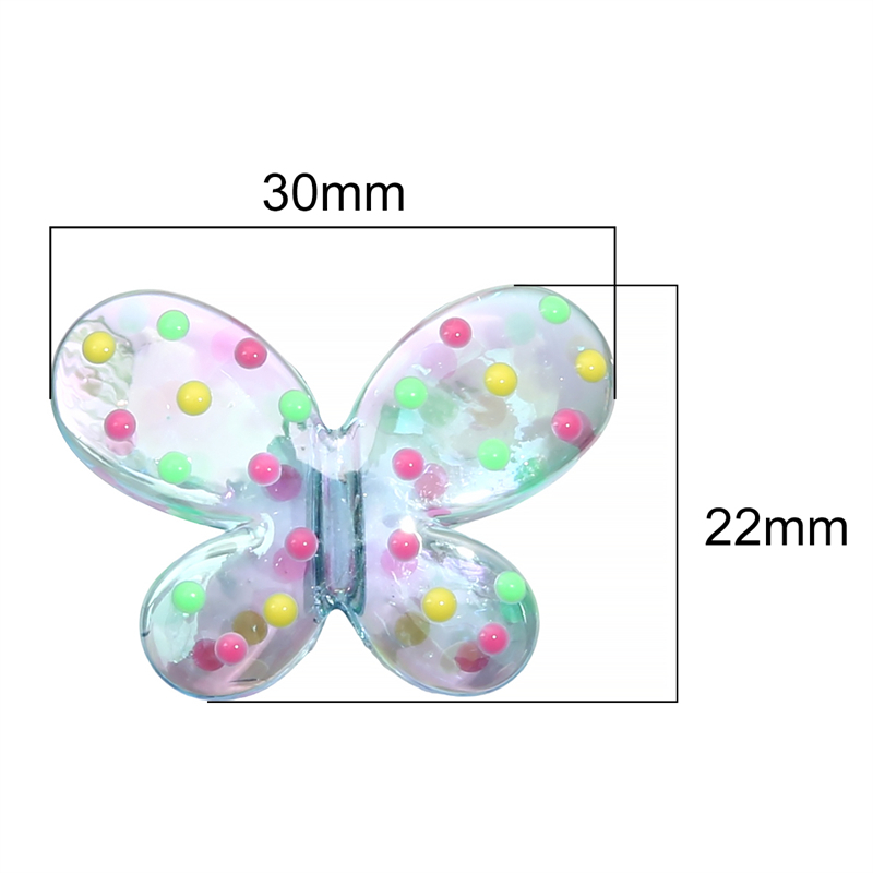 Bươm Bướm Nhiều Màu Sắc Kích Thước 30X22mm Dùng Làm Trang Sức DIY