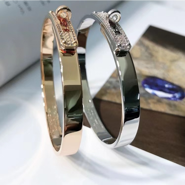 Vòng tay kim cương nửa hermes kelly