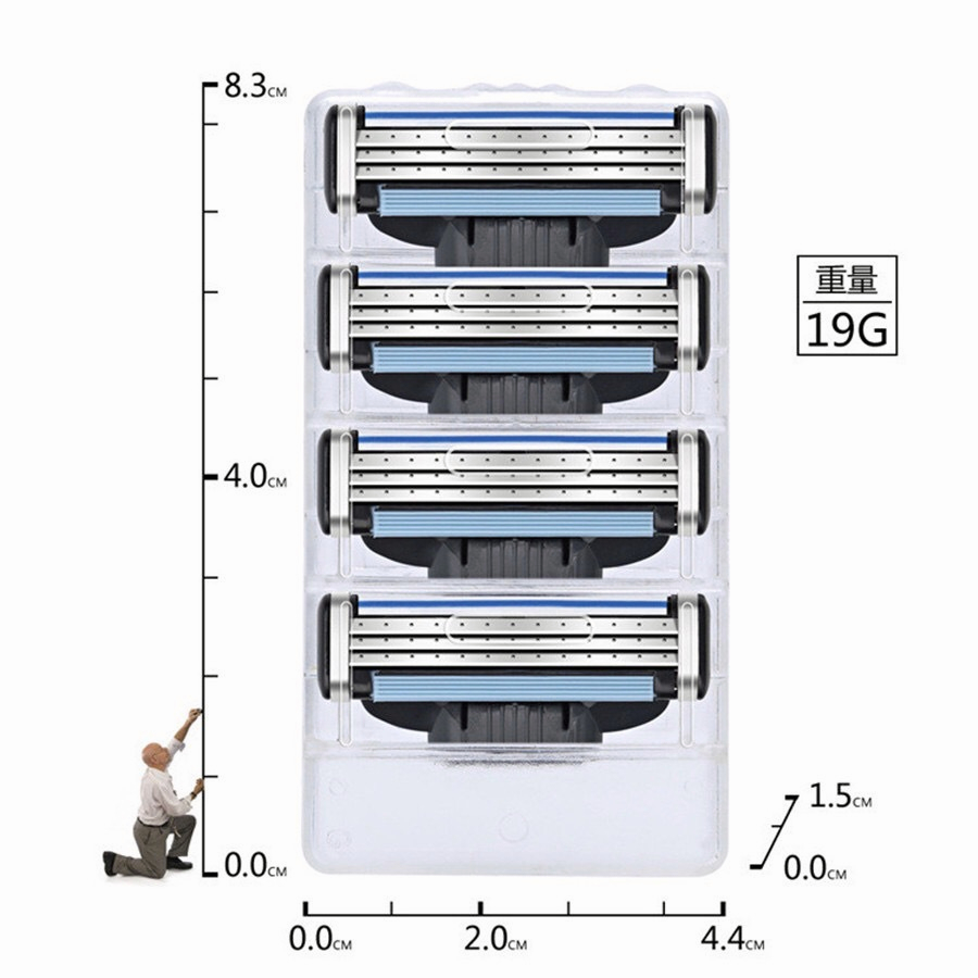 Set 16 / 12 Lưỡi Dao Cạo Thay Thế Chuyên Dụng Cho Máy Cạo Râu