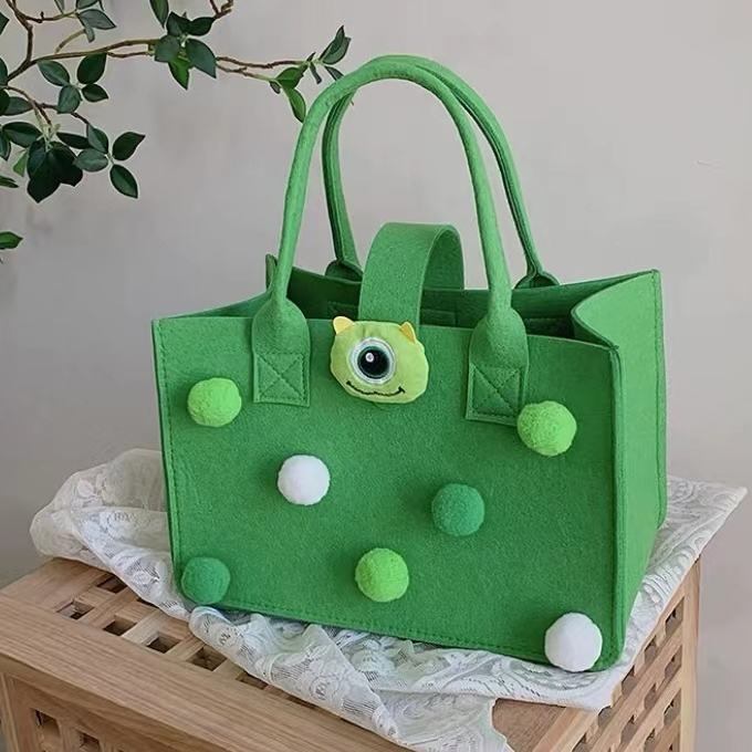 SUNNYCOLOR TÚI VẢI NỈ SIÊU ĐÁNG YÊU HOẠ TIẾT HOẠT HÌNH 2023 NEW Gấu dâu tây LOTSO L21T078