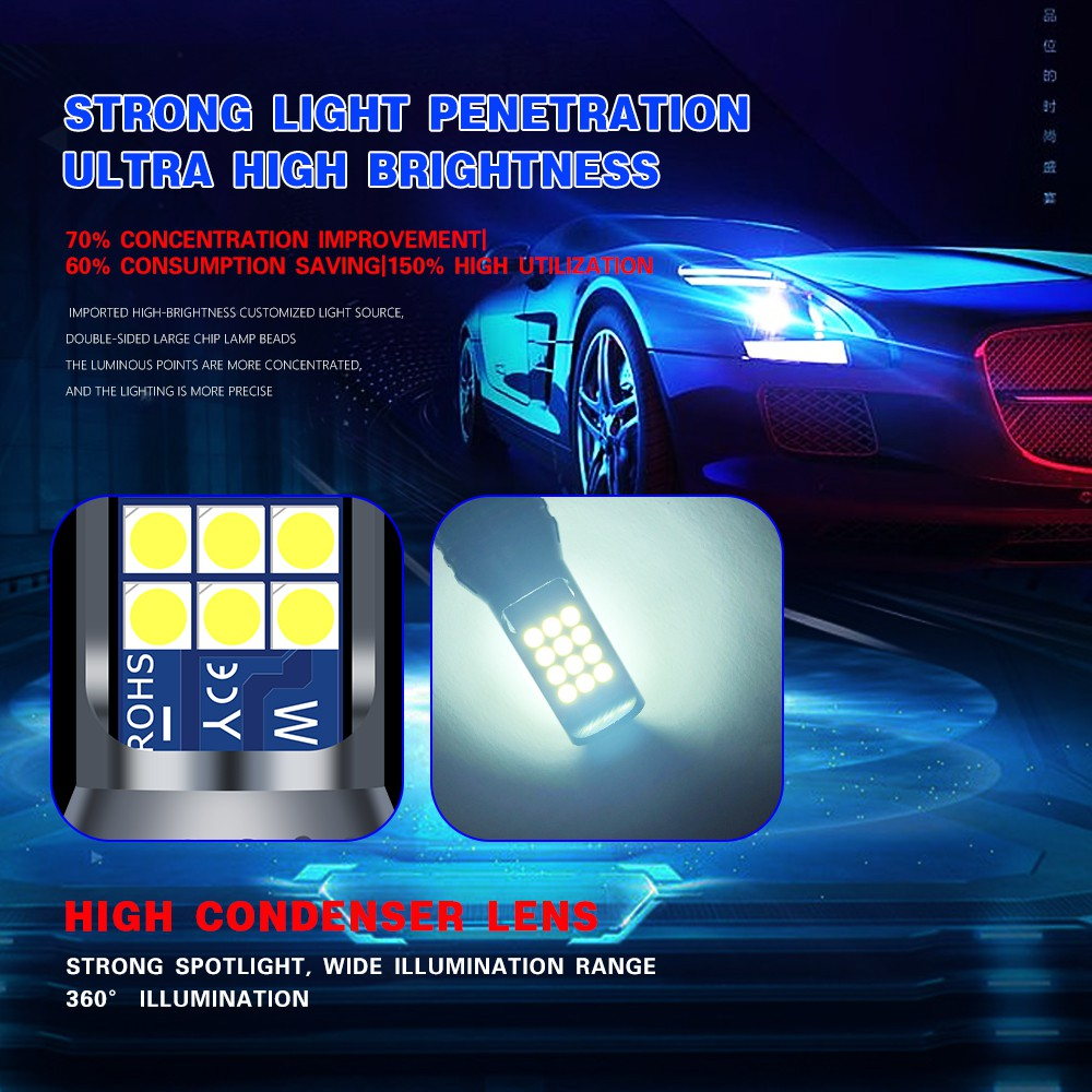 1 pc đèn LED sương mù 2 màu 24SMD H8 H11 H3 H4 H7 9005 HB3 9006 HB4 H16 P13W đèn sương mù ô tô