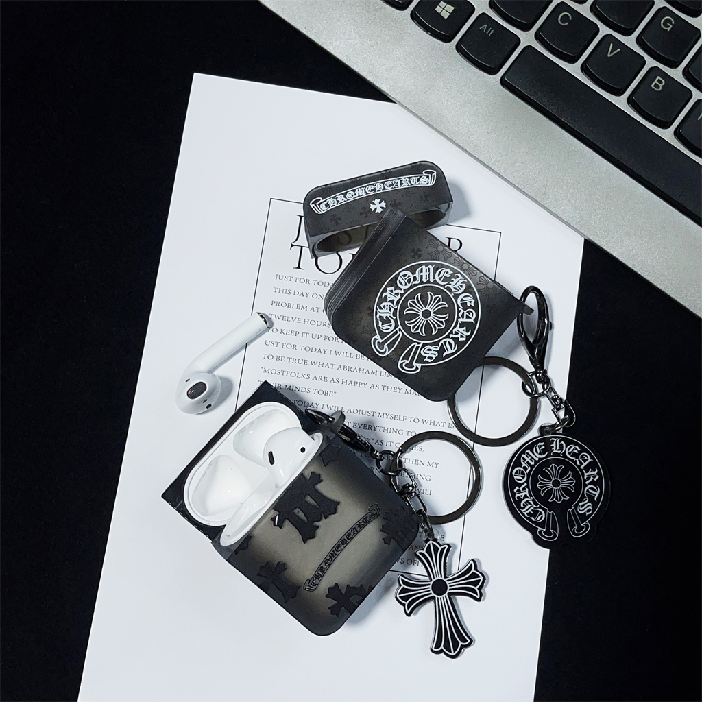 Đối với iphone airpods pro airpods 1/2/3 hộp đựng tai nghe không dây hình vuông màu đen thông qua hình vuông