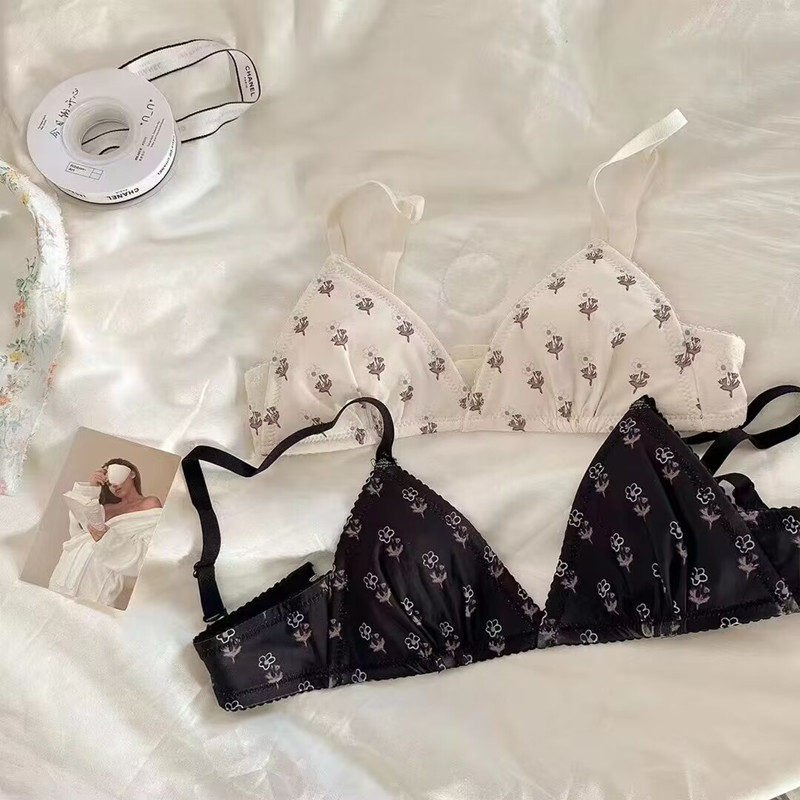 3 màu cô gái trẻ áo ngực cotton mềm mại đồ lót không dây gợi cảm đồ lót nữ đẩy lên bralette nữ