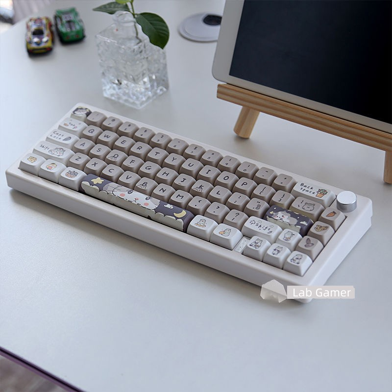 141 Phím Dễ thương Chuột Chuột Keycaps Cherry/XDA PBT thăng hoa nhiệt Keycap Phù hợp 61/68/75/84/87/96/98/104/108