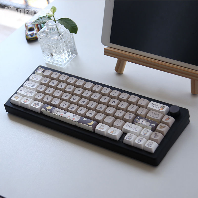 141 Phím Dễ thương Chuột Chuột Keycaps Cherry/XDA PBT thăng hoa nhiệt Keycap Phù hợp 61/68/75/84/87/96/98/104/108