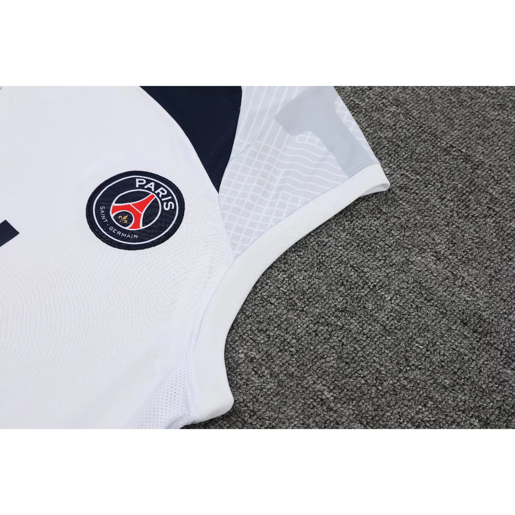 Set Đồ Đá Banh Gồm 22-23 Áo Ba Lỗ Màu Trắng Size s-2xl