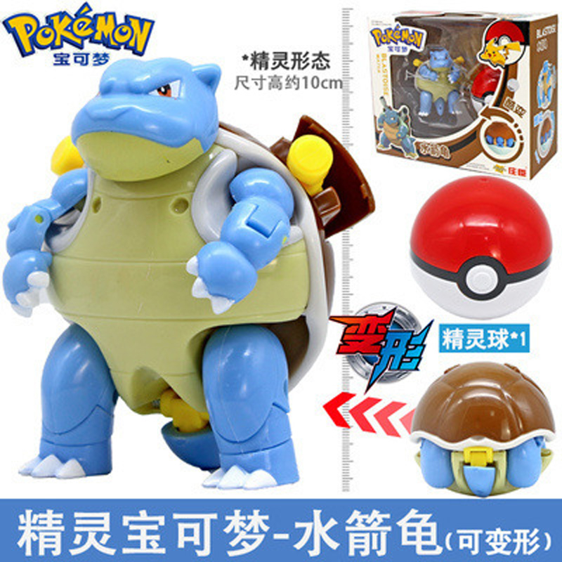 Pokemon action figures biến hình đồ chơi anime hình pikachu eevee lucario psyduck mewtwo greninja charizard quái vật bỏ túi poke ball mô hình quà tặng
