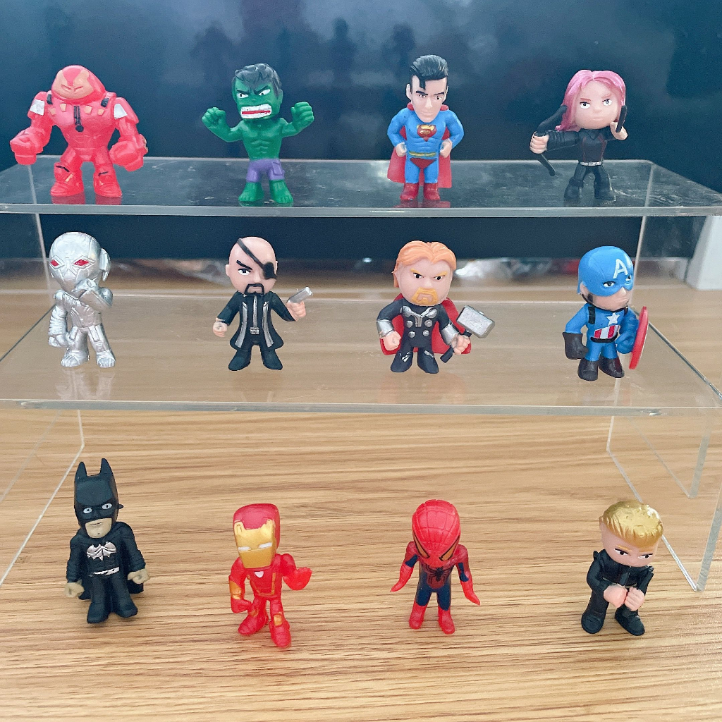 15 kiểu 3-4cm nhiều tùy chọn avengers infinity war action figures đồ chơi iron man captain america hulk thor thanos spiderman loki black panther đồ chơi mô hình pvc