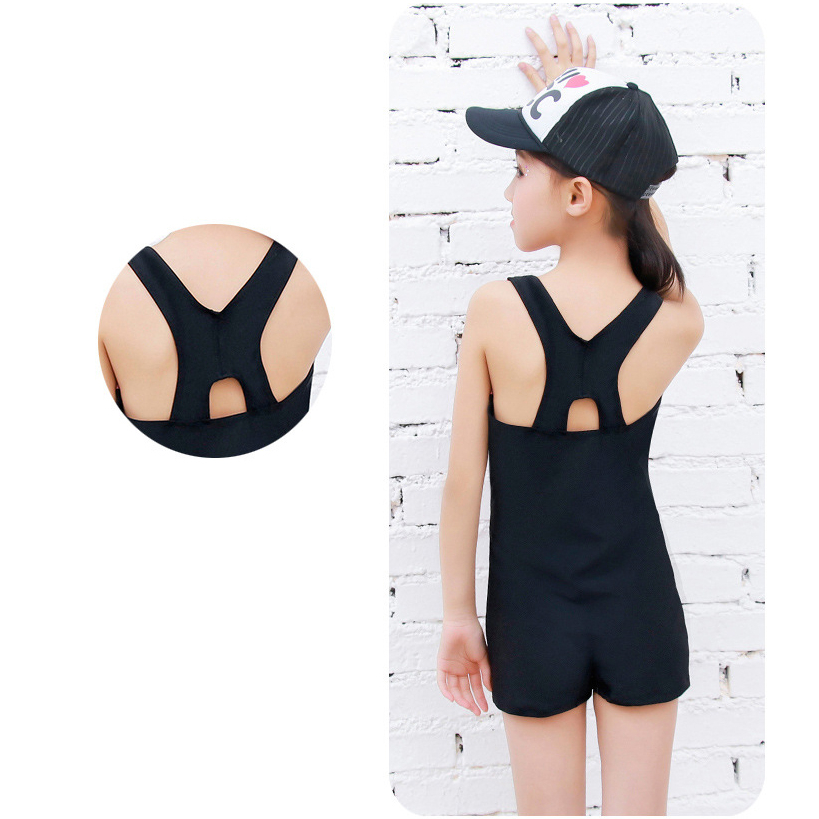 Vintage prefessional one piece swimsuit cho trẻ em đồ bơi cô gái trẻ em khô nhanh