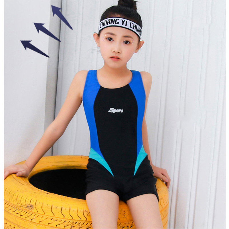 Vintage prefessional one piece swimsuit cho trẻ em đồ bơi cô gái trẻ em khô nhanh