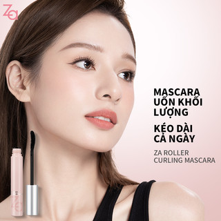 Mascara ZA  dạng lỏng màu đen chống thấm nước chống nhòe màu và làm xoăn dài cho mi mắt 6g
