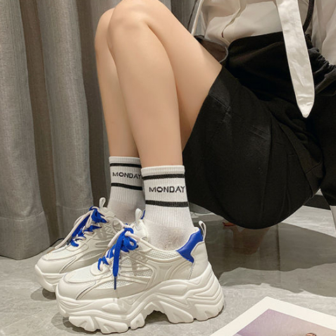 One more shoes⭐Giày Thể Thao Đế Dày Phối Lưới Thoáng Khí Thời Trang Mùa Hè Cho Nữ