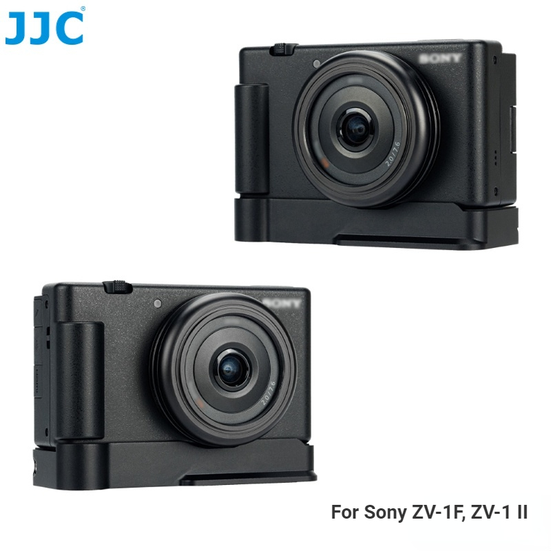 JJC HG-ZV1F Tay Cầm Mở Rộng Cho Máy Ảnh Sony ZV-1F ZV-1 II ZV1F ZVI1M2 Quay Vlog Phát Trực Tiếp Loại Đế Nhanh Arca Với Ren Chân Máy 1/4"-20 Và Giá Treo Giày Lạnh Thêm