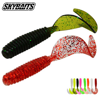 Mồi câu cá SKYBAITS silicone mềm đuôi dài