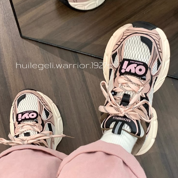 Miss o3o Giày Thể Thao Nữ Đế Dày Thoáng Khí Retro Thời Trang Thiết Kế Mới Cho Nữ 33Z080415