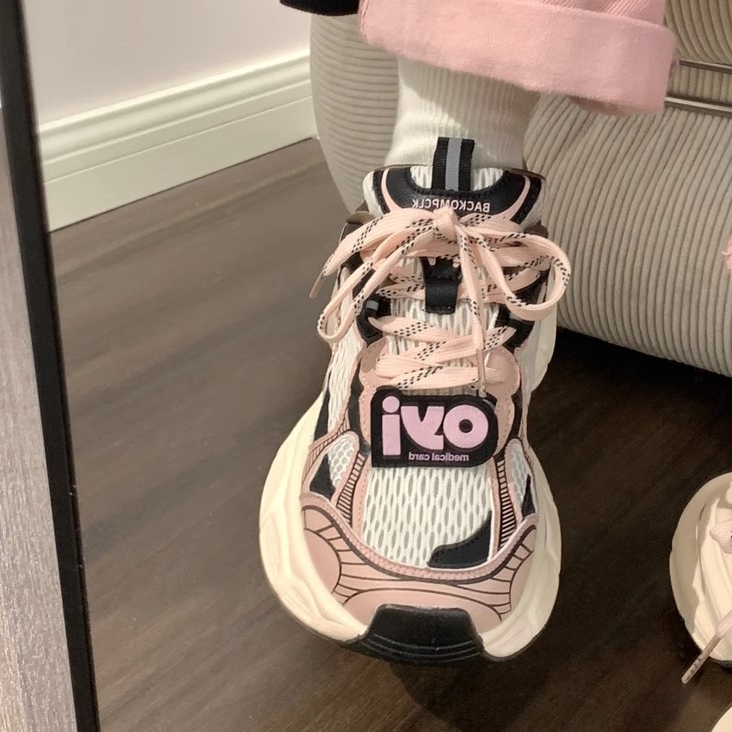 Miss o3o Giày Thể Thao Nữ Đế Dày Thoáng Khí Retro Thời Trang Thiết Kế Mới Cho Nữ 33Z080415