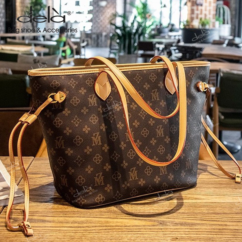Dela tote bag 2024 túi đeo vai cầm tay thời trang túi dưới cánh tay túi đeo chéo nữ dung tích lớn