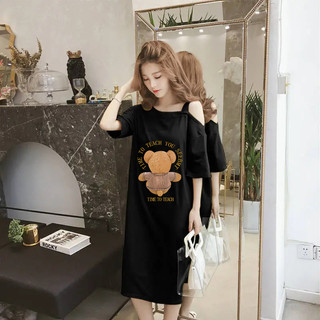 2023 váy nữ mới mùa hè hàn quốc east gate inns thời trang đa năng cotton tinh khiết thoải mái xu hướng váy in hoạt hình