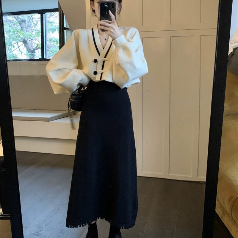 Áo len cardigan YEYA tay dài cổ V thời trang thu đông cho nữ