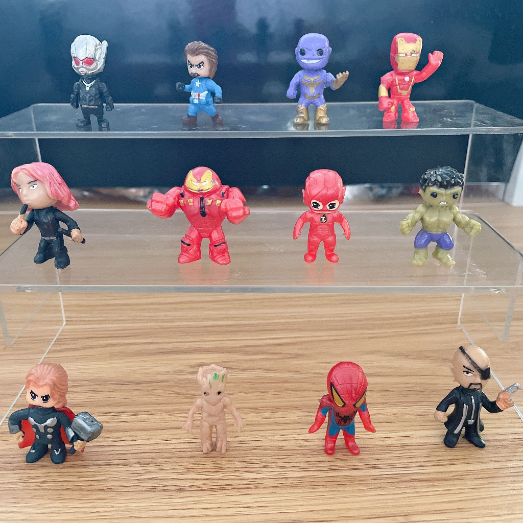 15 kiểu 3-4cm nhiều tùy chọn avengers infinity war action figures đồ chơi iron man captain america hulk thor thanos spiderman loki black panther đồ chơi mô hình pvc