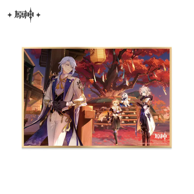 Genshin impact official merch mihoyo original authentic theme series giấy màu venti zhongli raiden shogun nahida