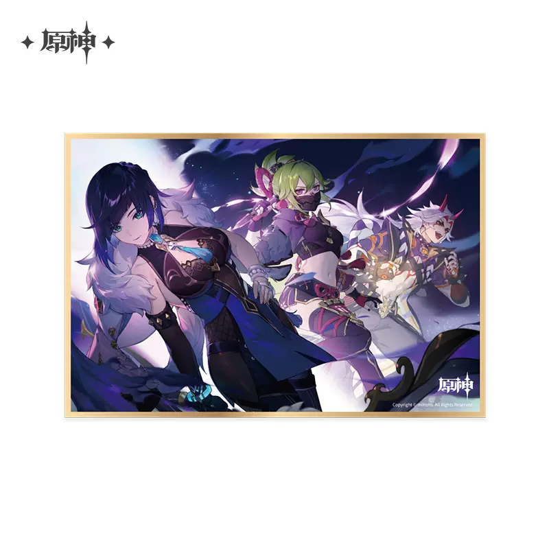 Genshin impact official merch mihoyo original authentic theme series giấy màu venti zhongli raiden shogun nahida