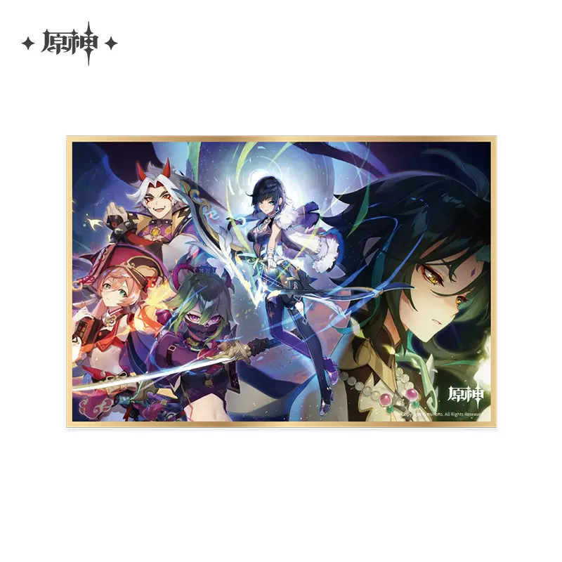 Genshin impact official merch mihoyo original authentic theme series giấy màu venti zhongli raiden shogun nahida