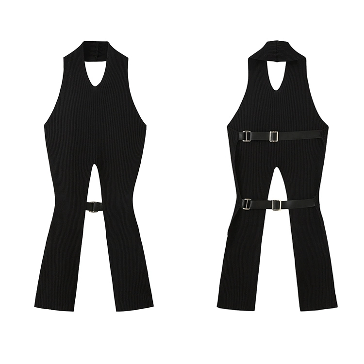 Áo Tank Top Dệt Kim Hở Lưng Dáng Ôm Dây Chéo Gợi Cảm Thời Trang Blackpink Jennie