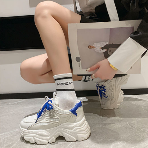 One more shoes⭐Giày Thể Thao Đế Dày Phối Lưới Thoáng Khí Thời Trang Mùa Hè Cho Nữ