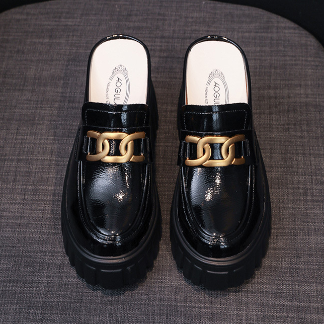 One more shoes⭐Dép Cao Gót Bít Mũi Đế Dày Thời Trang Cho Nữ