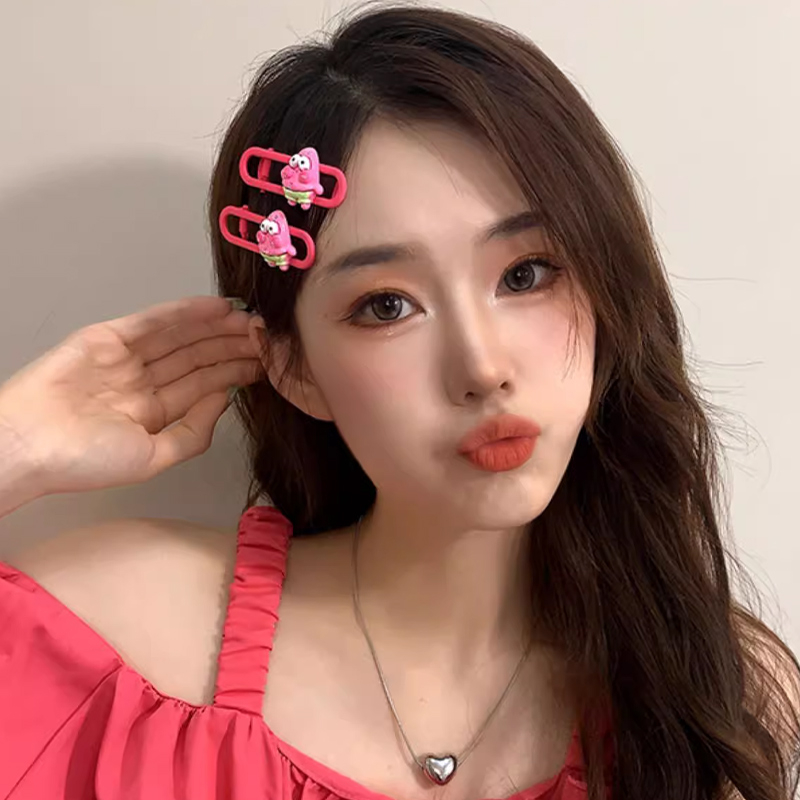 ✨✨Kẹp Tóc Hình Ngôi Sao SpongeBob Phong Cách Nhật Bản Và Hàn Quốc Dễ Thương Cho Nữ Mới