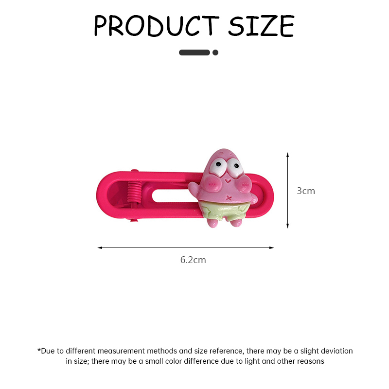 ✨✨Kẹp Tóc Hình Ngôi Sao SpongeBob Phong Cách Nhật Bản Và Hàn Quốc Dễ Thương Cho Nữ Mới