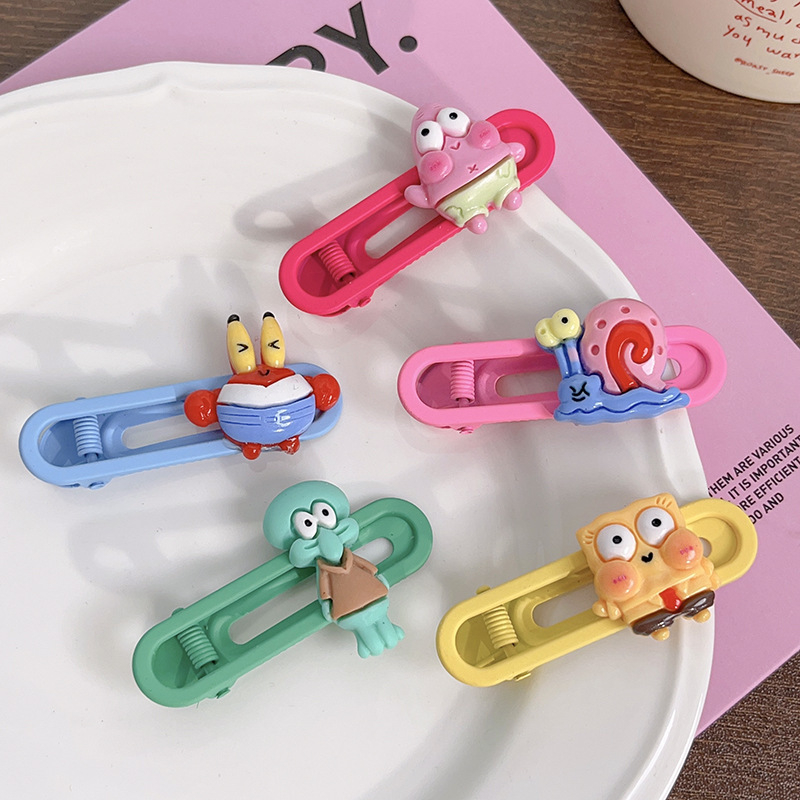 ✨✨Kẹp Tóc Hình Ngôi Sao SpongeBob Phong Cách Nhật Bản Và Hàn Quốc Dễ Thương Cho Nữ Mới