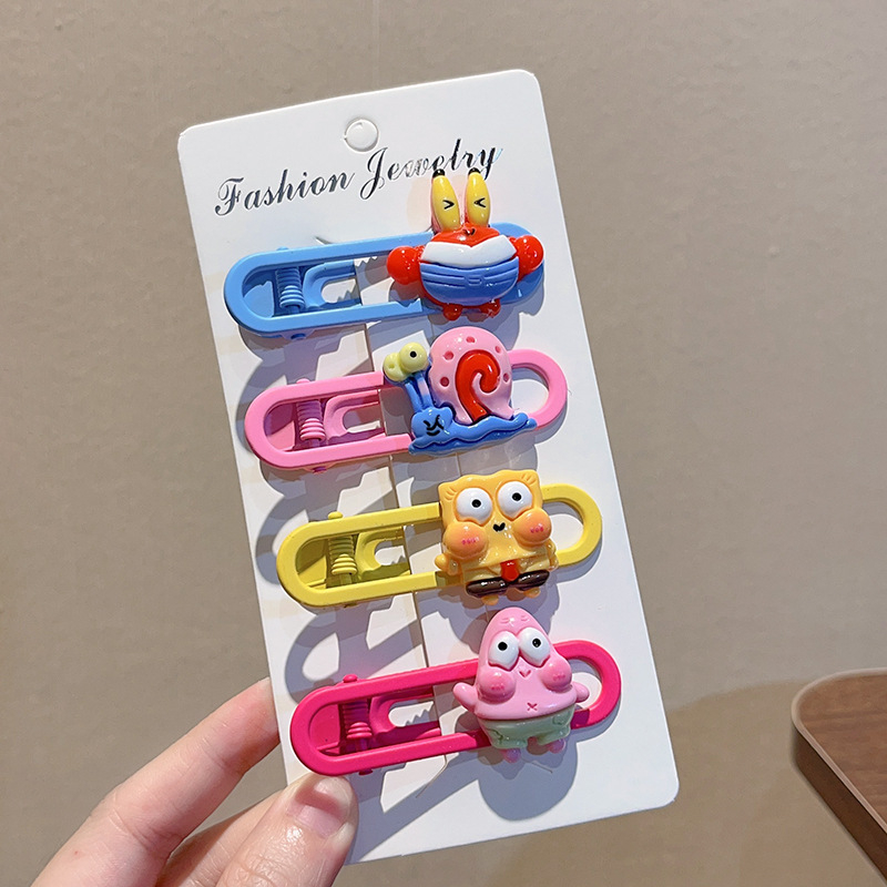 ✨✨Kẹp Tóc Hình Ngôi Sao SpongeBob Phong Cách Nhật Bản Và Hàn Quốc Dễ Thương Cho Nữ Mới