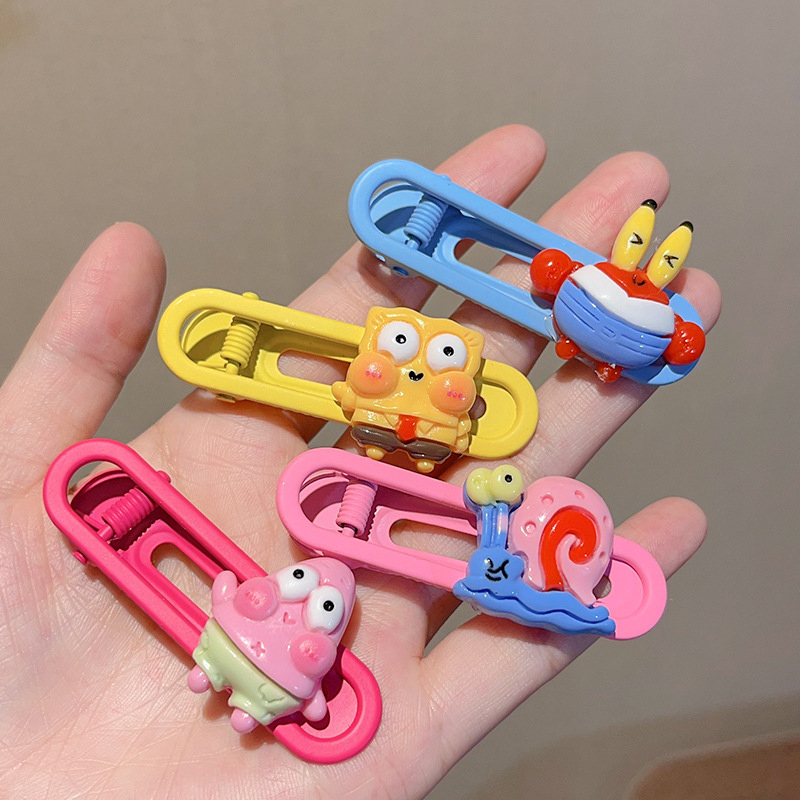 ✨✨Kẹp Tóc Hình Ngôi Sao SpongeBob Phong Cách Nhật Bản Và Hàn Quốc Dễ Thương Cho Nữ Mới