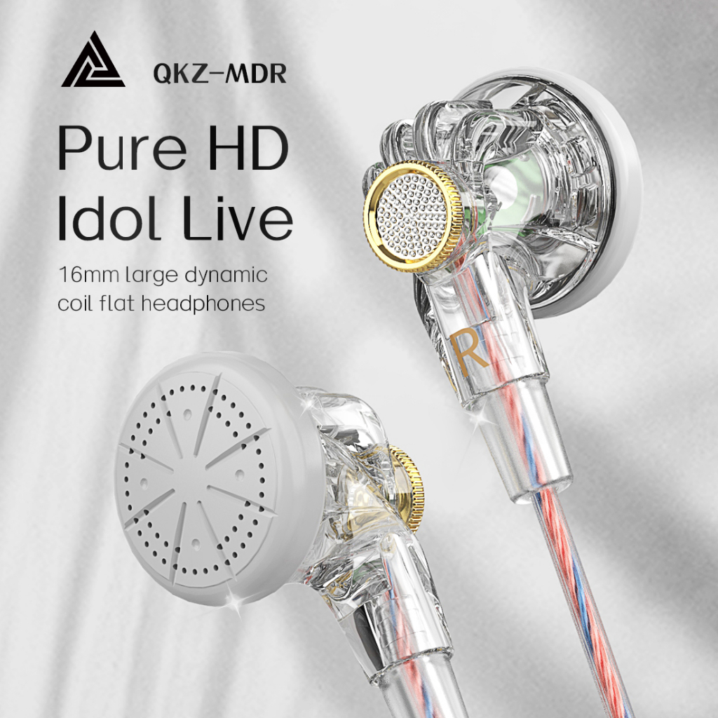 Qkz mdr tai nghe có đầu phẳng hifi năng động trong tai tai nghe 3.5mm màn hình dj có dây earbud thể thao khử tiếng ồn âm nhạc thể thao tai nghe cuộc gọi hd có mic