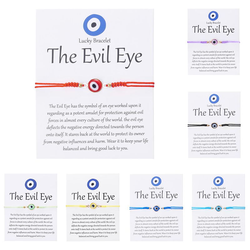 Türkiye lucky devil's eye vòng tay dệt cho các cặp đôi lễ hội trang sức phụ kiện cá nhân