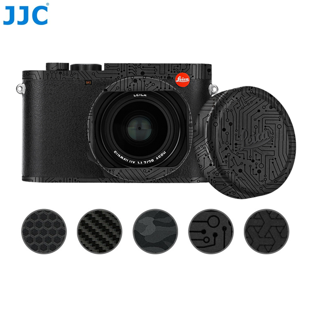 JJC SS-Q3 Miếng Dán Trang Trí Bảo Vệ Chống Trầy Xước Cho Máy Ảnh Leica Q3 3M Chất Liệu Da Không Dư Chất Liệu