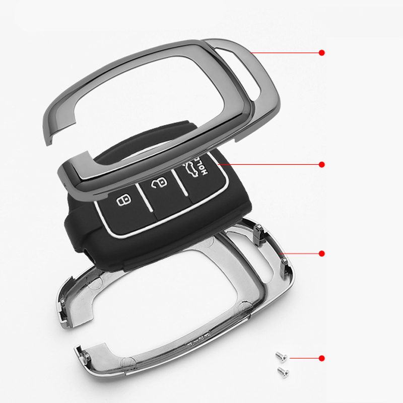 Ốp chìa khoá Hyundai i10, Tucson, Elantra. chìa thông minh Bao Da Bảo Vệ Chìa Khóa Xe Hyundai Elantra HB20 I10 I20 I30 IX25 IX35 IX45 TUCSON