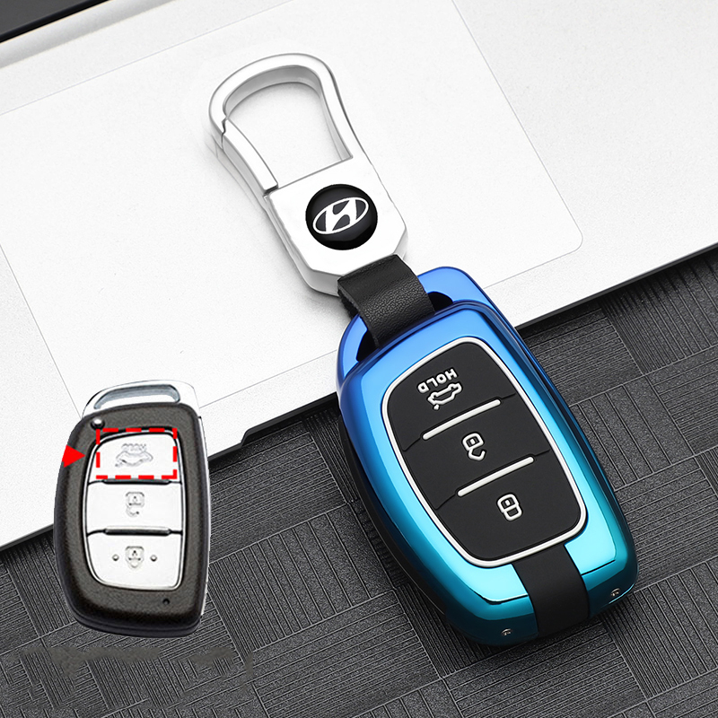 Ốp chìa khoá Hyundai i10, Tucson, Elantra. chìa thông minh Bao Da Bảo Vệ Chìa Khóa Xe Hyundai Elantra HB20 I10 I20 I30 IX25 IX35 IX45 TUCSON