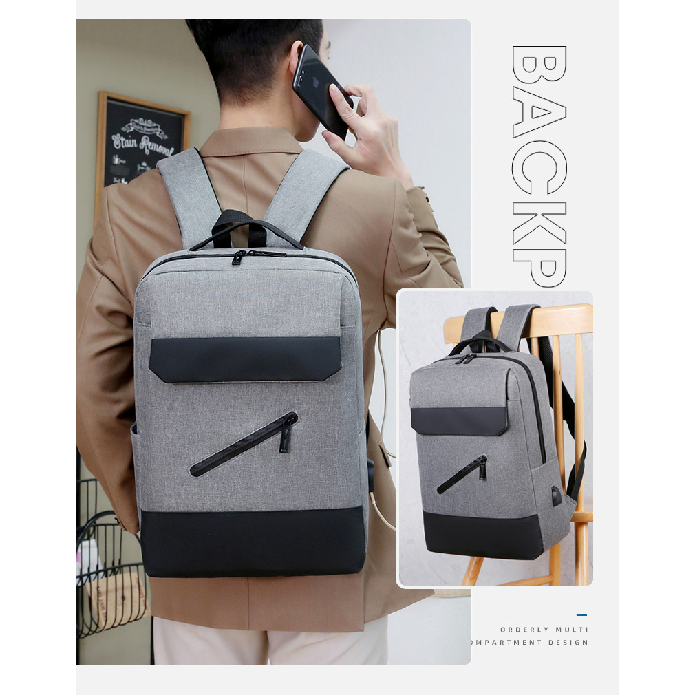 JINRU Balo vải oxford nam nhiều màu Cỡ Lớn Balo Thời Trang 2023 NEW  K96T06I