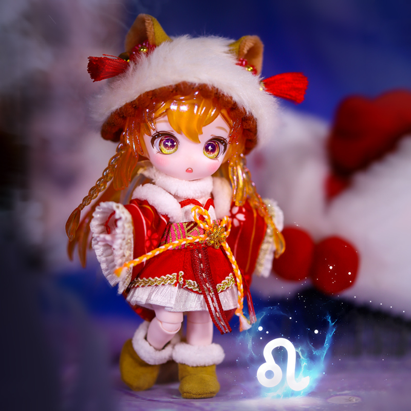 Maytree mười hai chòm sao loạt hộp mù bjd búp bê có thể di chuyển khớp kawaii hành động tượng nhỏ trang trí cho trẻ em đồ chơi quà tặng