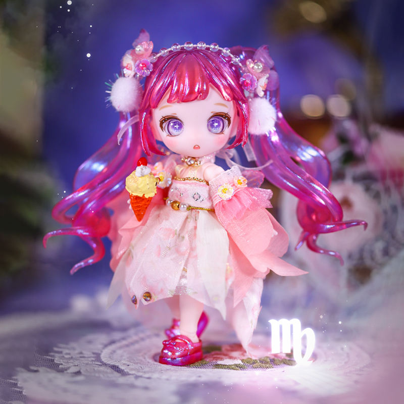 Maytree mười hai chòm sao loạt hộp mù bjd búp bê có thể di chuyển khớp kawaii hành động tượng nhỏ trang trí cho trẻ em đồ chơi quà tặng
