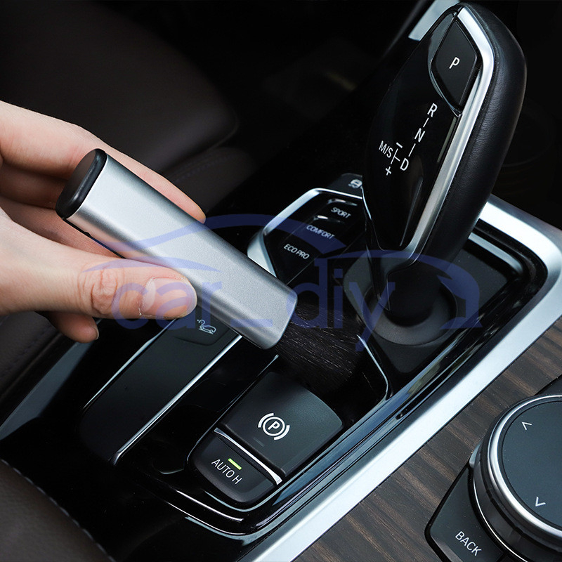 Bàn chải làm sạch nội thất ô tô có thể thu vào bàn chải mềm loại bỏ bụi bằng nhựa cho điều hòa không khí bảng điều khiển bàn phím máy tính trang chủ phụ kiện ô tô