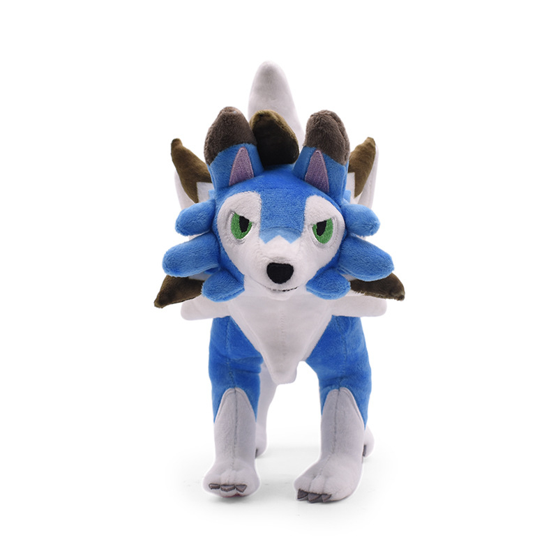 25-30 cm pokemon anime hình lycanroc người sói đồ chơi sang trọng búp bê giữ gối động vật nhồi bông mềm cho trẻ em quà tặng sinh nhật giáng sinh
